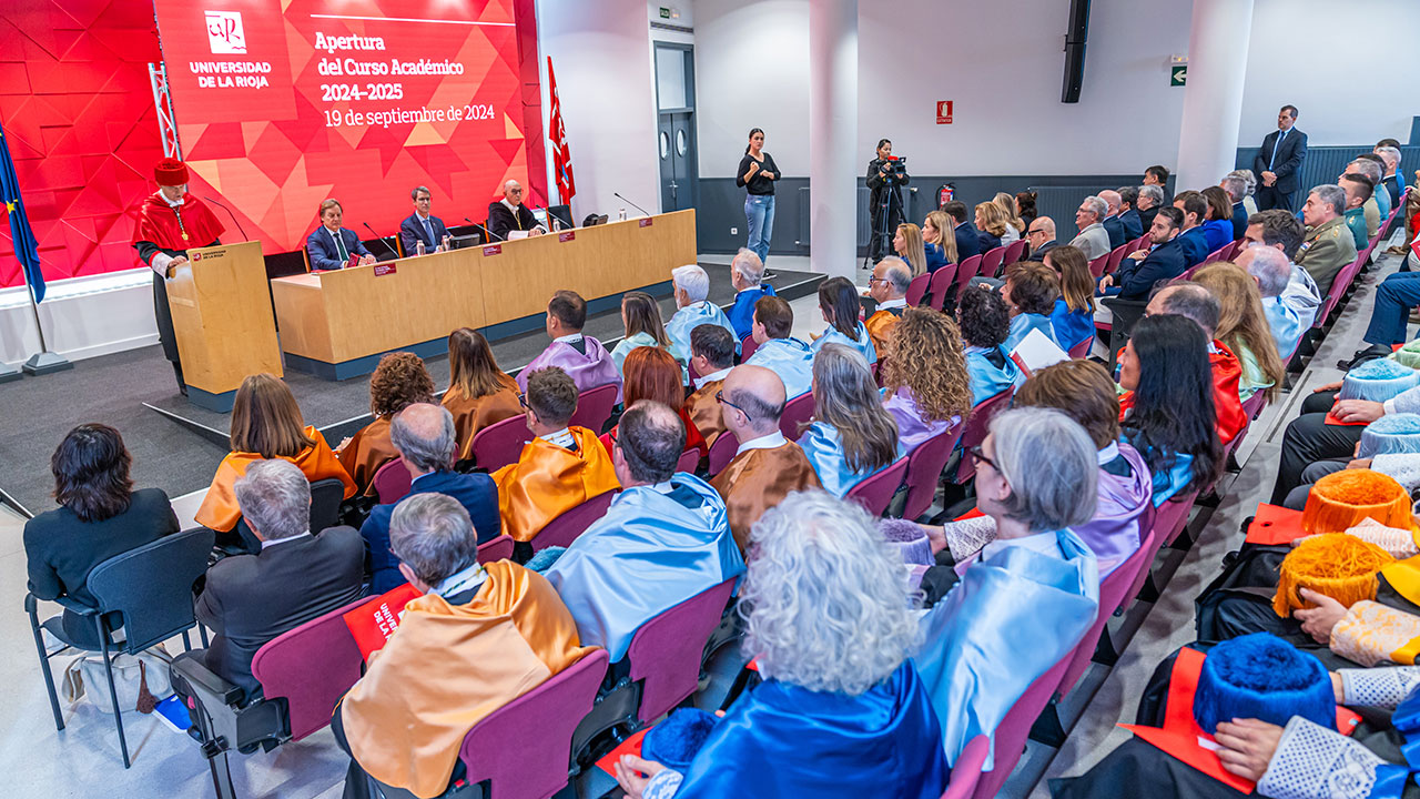 Acto de apertura del curso 2024-2025 celebrado en el Aula Magna del Edificio Quintiliano